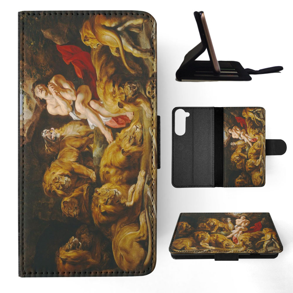 FLIP CASE FOR SAMSUNG GALAXY|PETER PAUL RUBENS - DANIEL IN THE LIONS' DEN ART - Picture 26 of 120