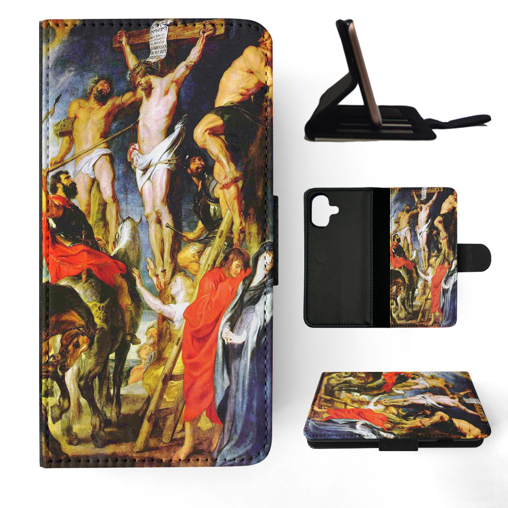 FLIP CASE FOR APPLE IPHONE|PETER PAUL RUBENS - CHRIST ON THE CROSS ART