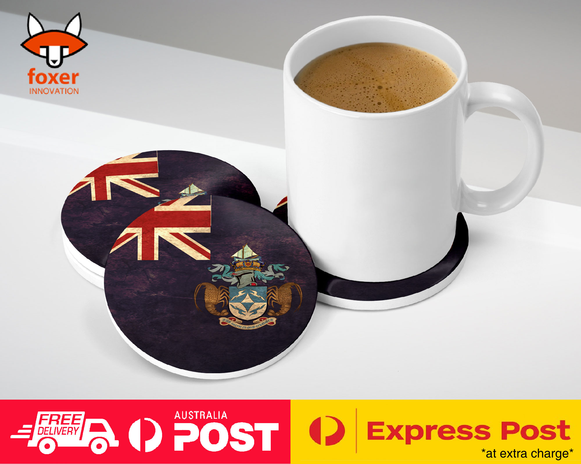 ALFOMBRA DE CAFÉ DE MONTAÑA|BANDERA DE PAÍS TRISTAN DA CUNHA - Imagen 10 de 21