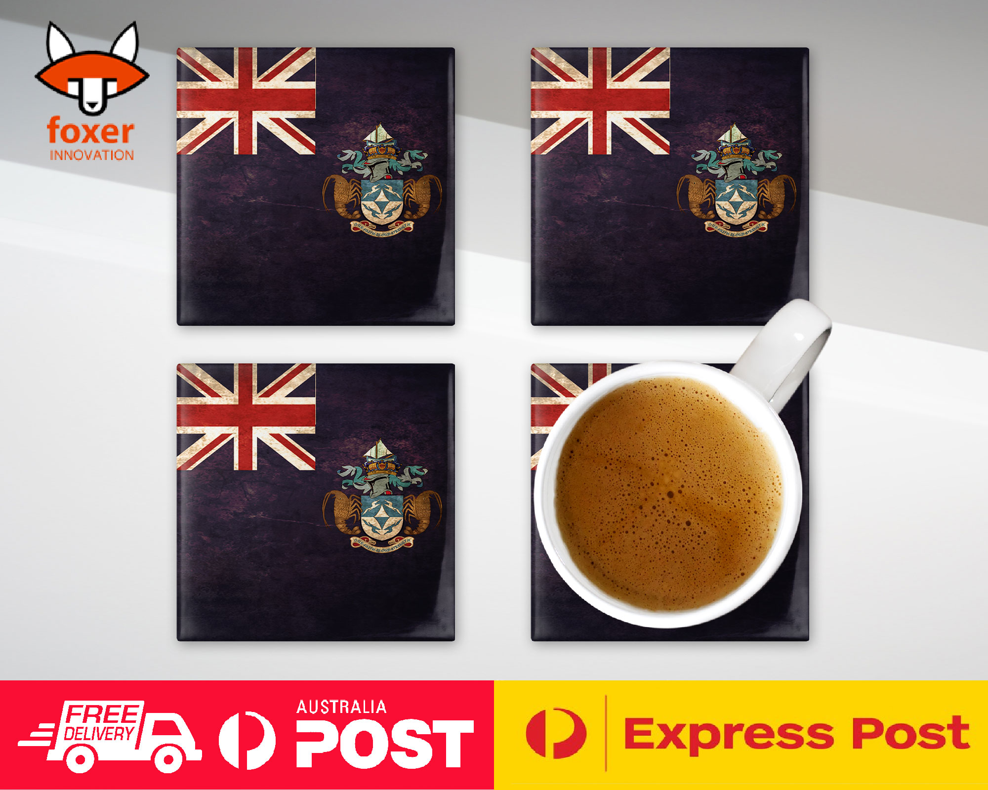 ALFOMBRA DE CAFÉ DE MONTAÑA|BANDERA DE PAÍS TRISTAN DA CUNHA - Imagen 19 de 21