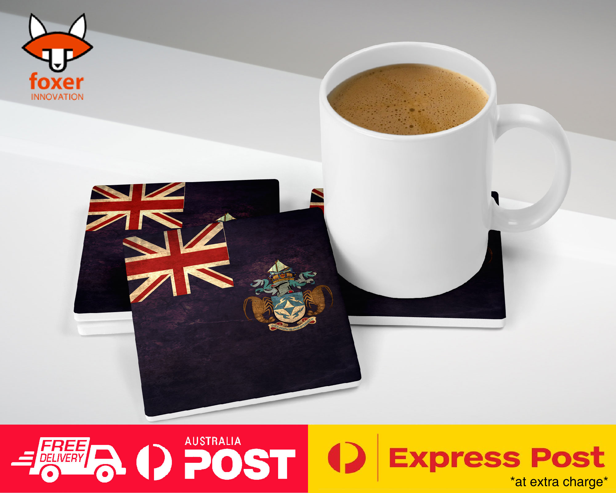 ALFOMBRA DE CAFÉ DE MONTAÑA|BANDERA DE PAÍS TRISTAN DA CUNHA - Imagen 20 de 21