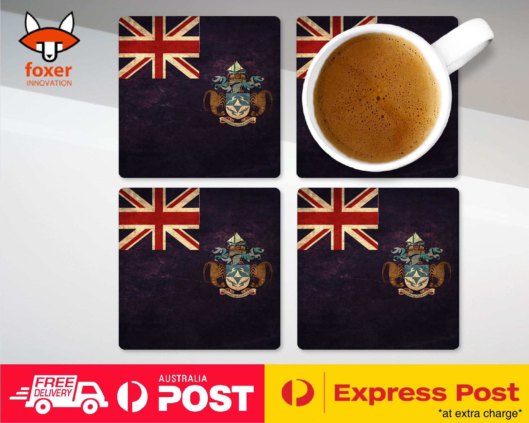 ALFOMBRA DE CAFÉ DE MONTAÑA|BANDERA DE PAÍS TRISTAN DA CUNHA - Imagen 13 de 21