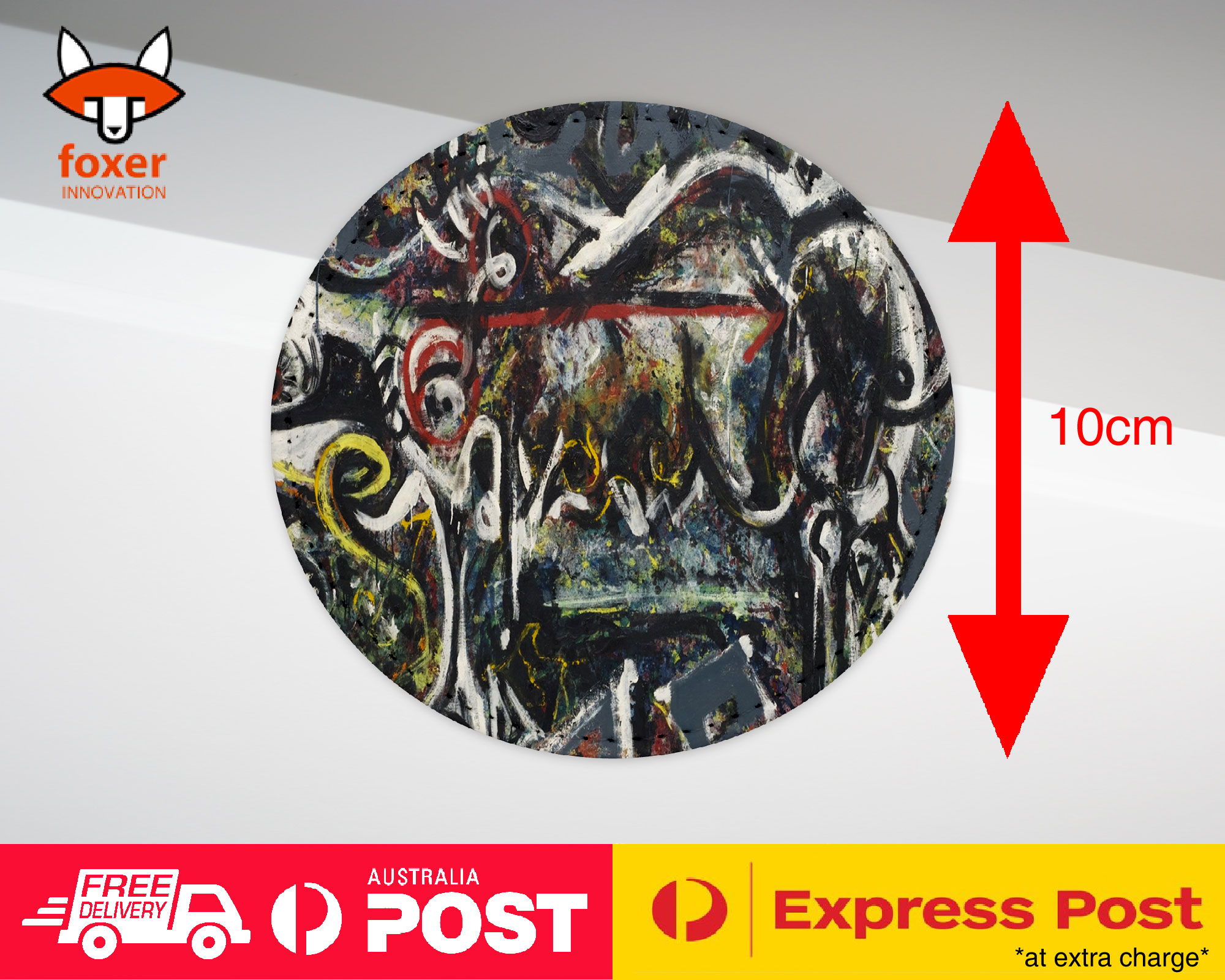 COASTER COFFEE DRINKING MAT|JACKSON POLLOCK - THE SHE-WOLF ART PAINT