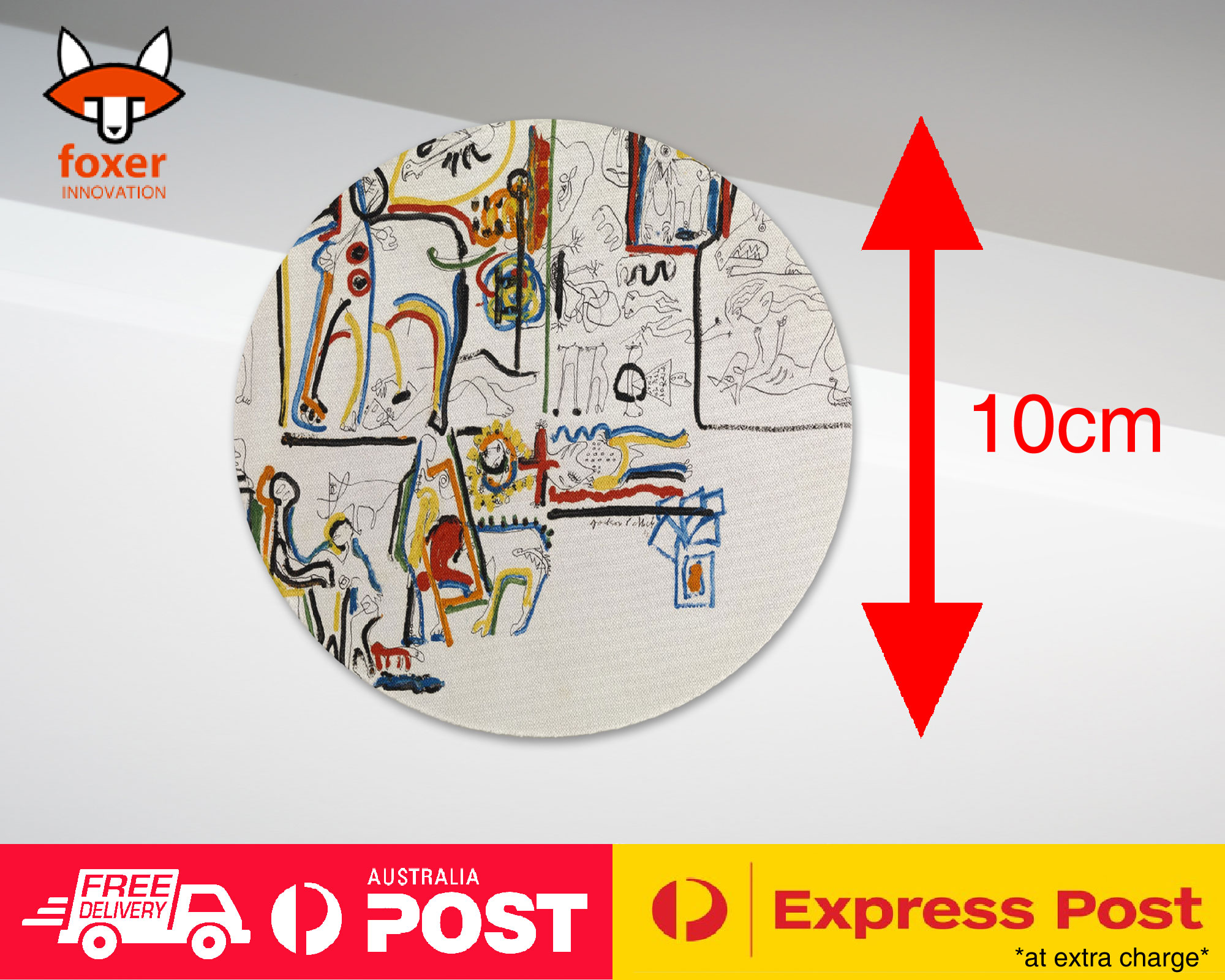 COASTER COFFEE DRINKING MAT|JACKSON POLLOCK - ANIMALS AND FIGURES ART