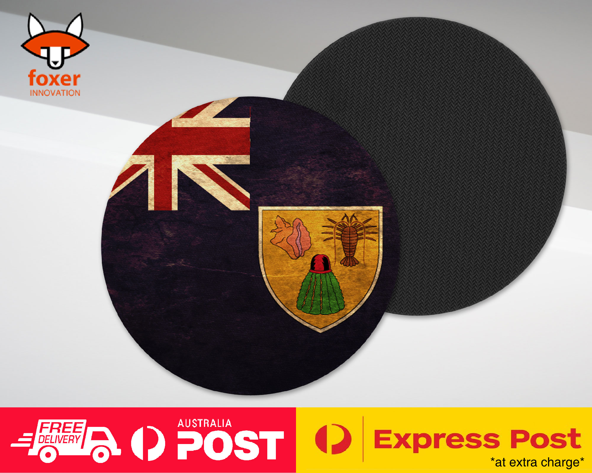 COASTER COFFEE DRINKING MAT|TURKS CAICOS ISLANDS FLAG