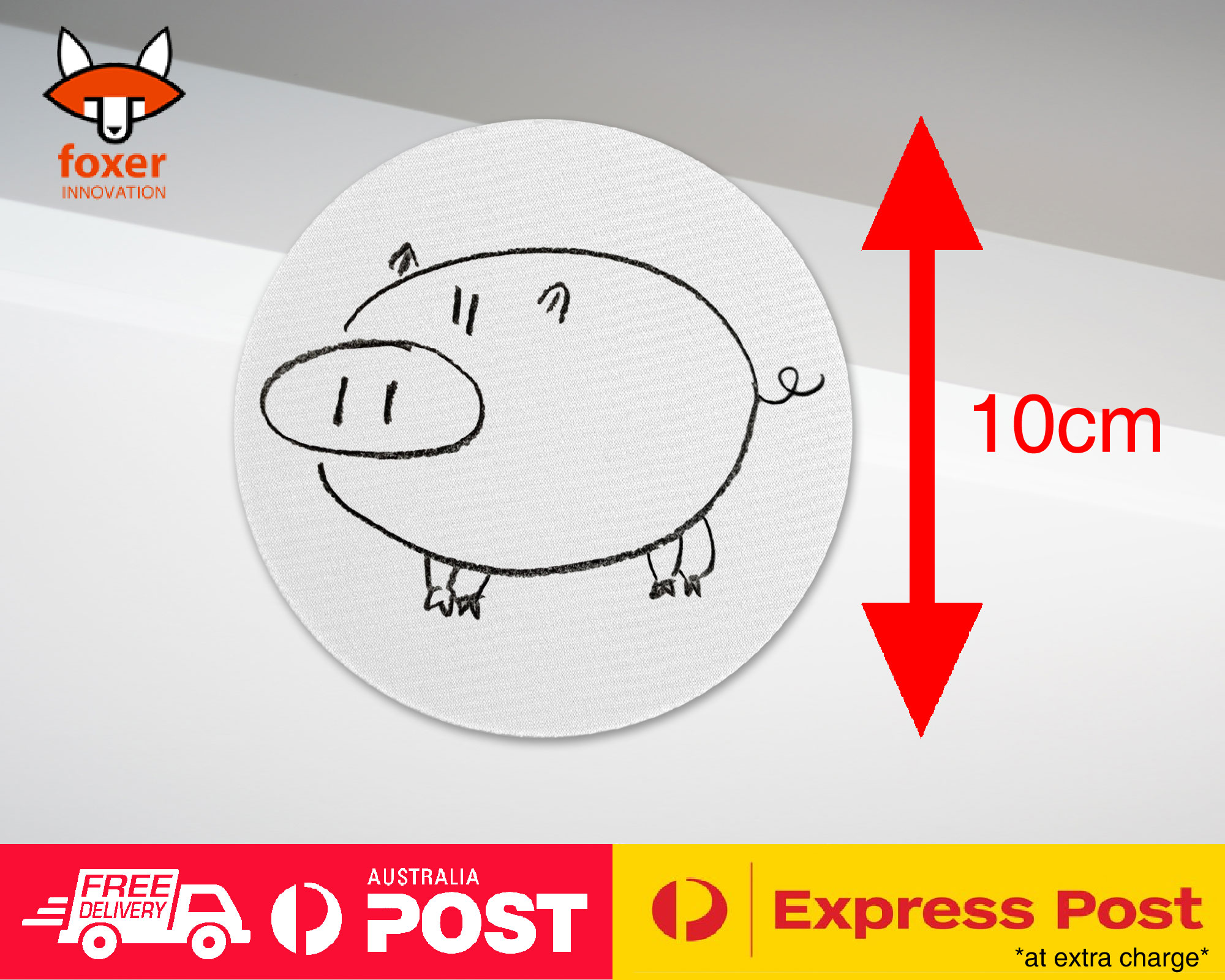 COASTER COFFEE DRINKING MAT|CUTE PIG DRAWING SKETCH ART