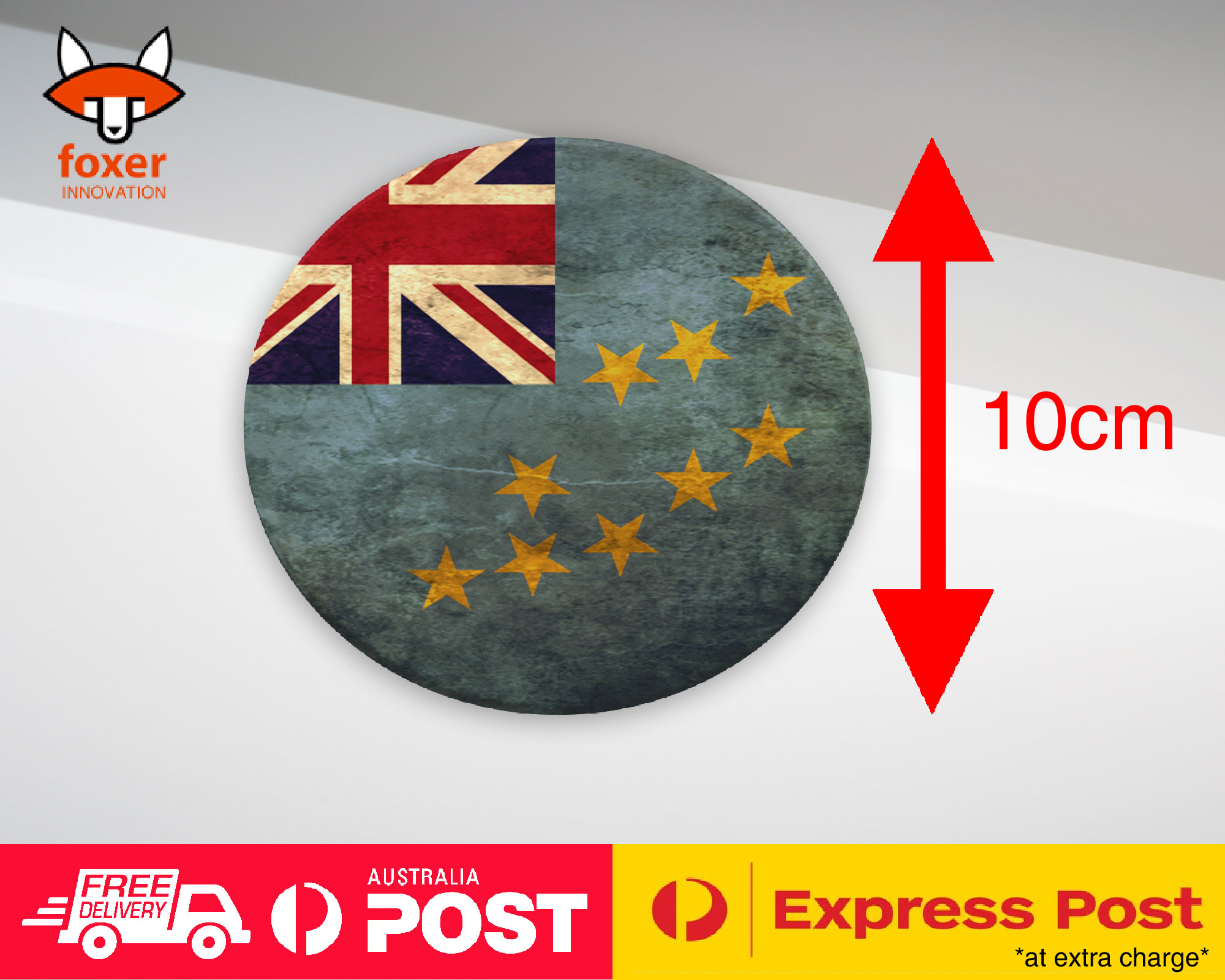 COASTER COFFEE DRINKING MAT|TUVALU COUNTRY FLAG 156