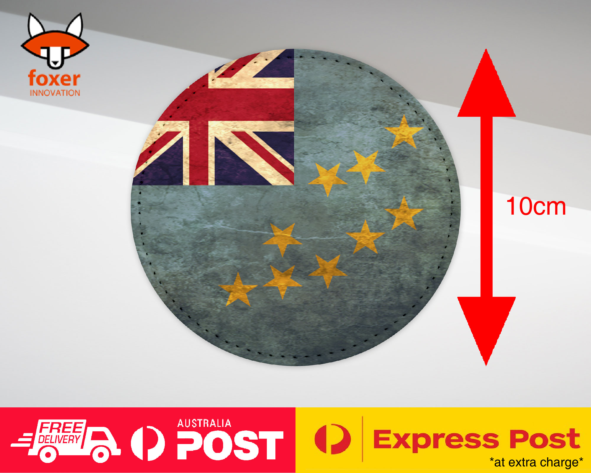 COASTER COFFEE DRINKING MAT|TUVALU COUNTRY FLAG 156