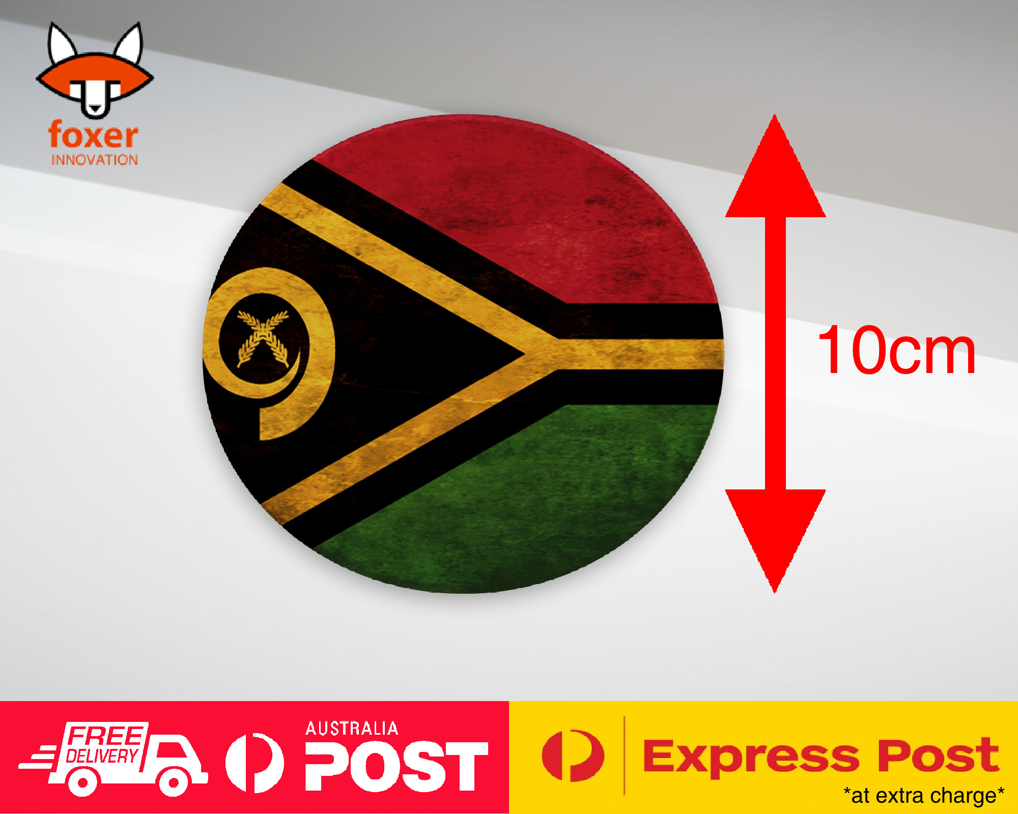 COASTER COFFEE DRINKING MAT|VANUATU COUNTRY FLAG 162