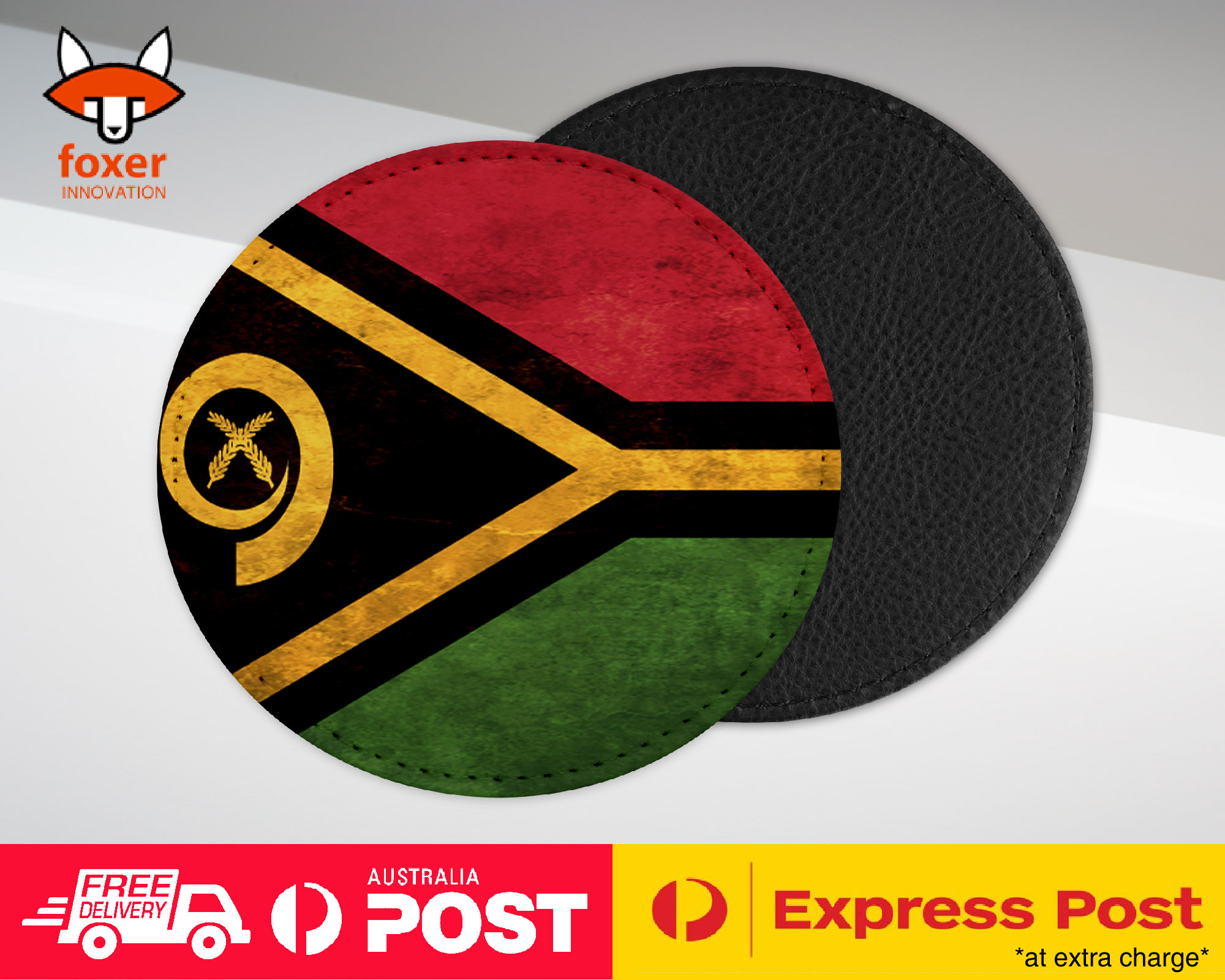 COASTER COFFEE DRINKING MAT|VANUATU COUNTRY FLAG 162