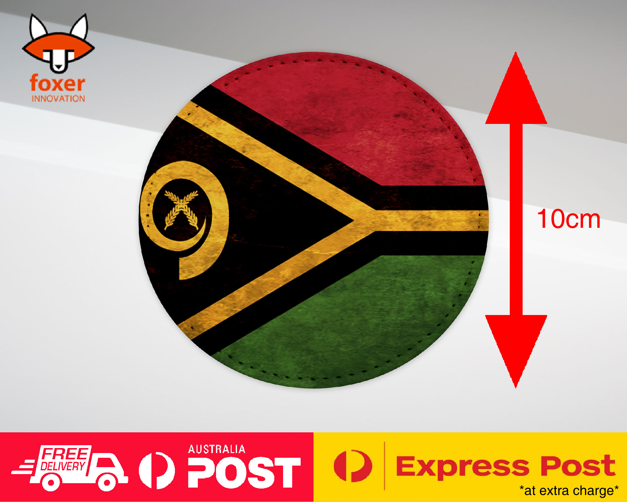 COASTER COFFEE DRINKING MAT|VANUATU COUNTRY FLAG 162
