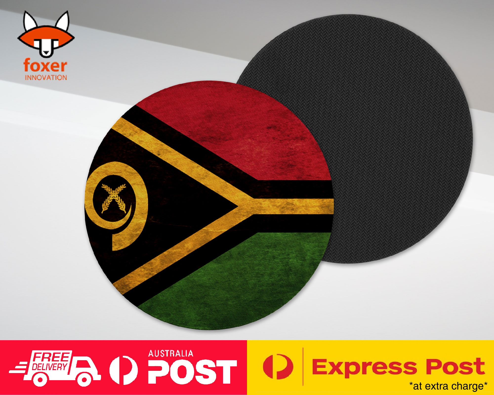 COASTER COFFEE DRINKING MAT|VANUATU COUNTRY FLAG 162