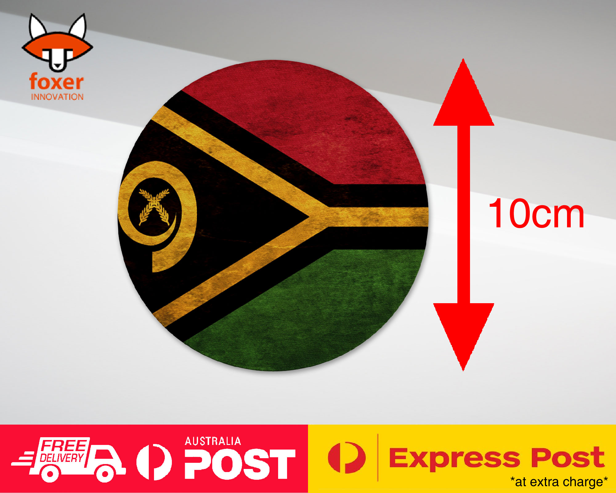 COASTER COFFEE DRINKING MAT|VANUATU COUNTRY FLAG 162