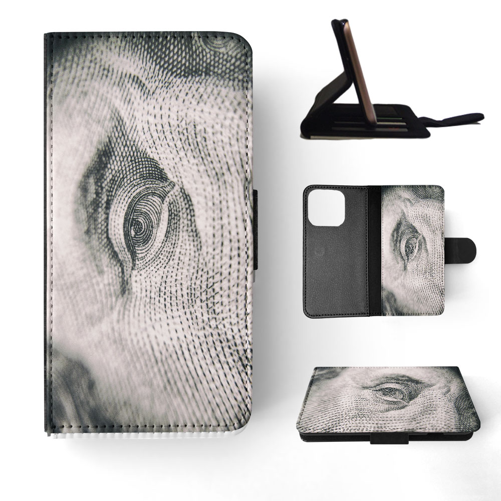 FLIP CASE FOR APPLE IPHONE|ZOOMED IN FACE MONEY - Picture 31 of 193
