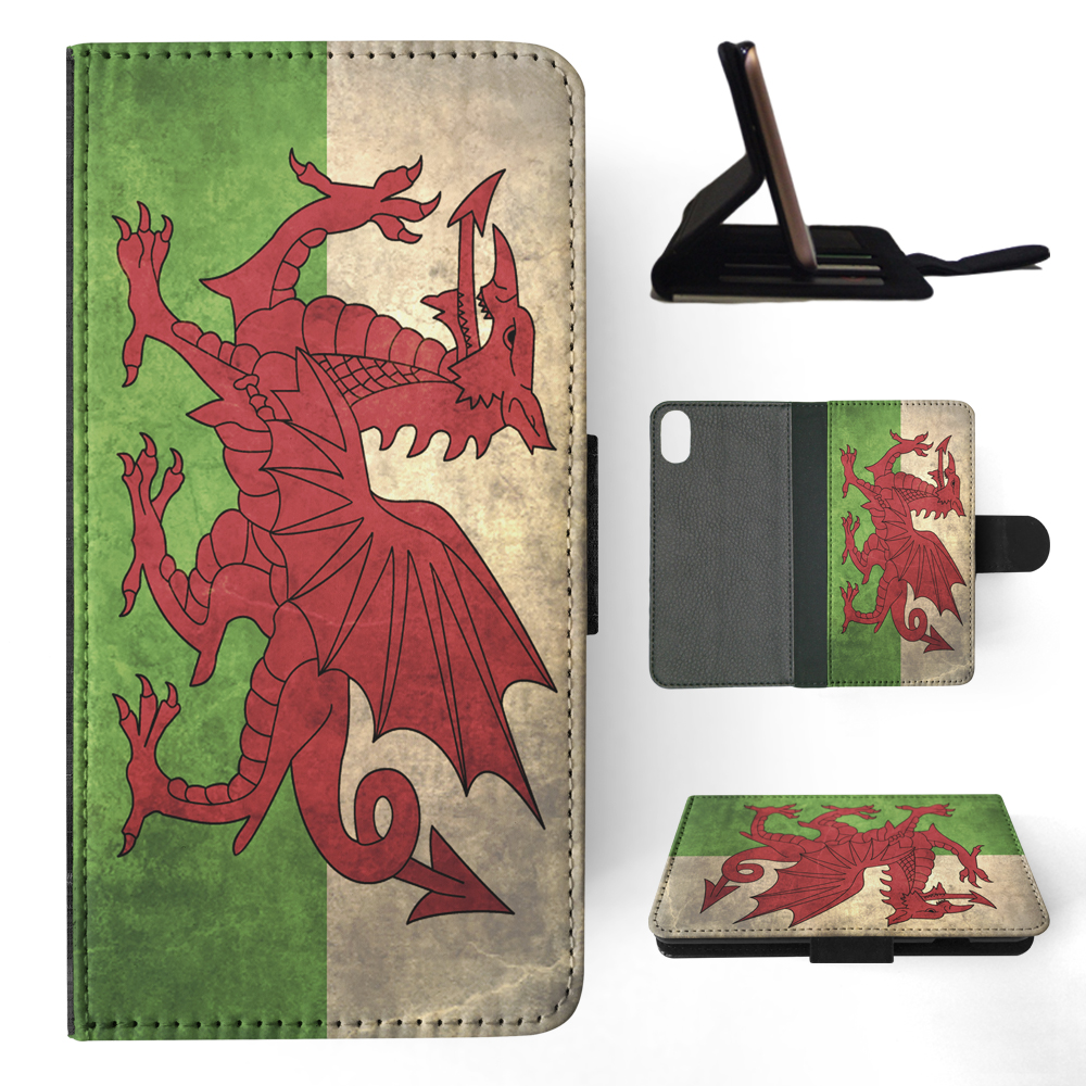 FLIP CASE FOR APPLE IPHONE|WALES COUNTRY FLAG - Foto 119 di 193