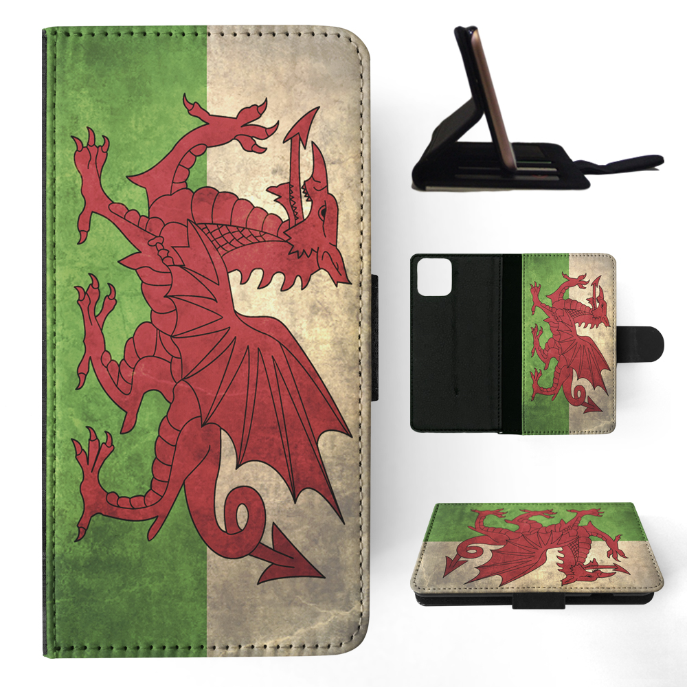 FLIP CASE FOR APPLE IPHONE|WALES COUNTRY FLAG - Foto 99 di 193