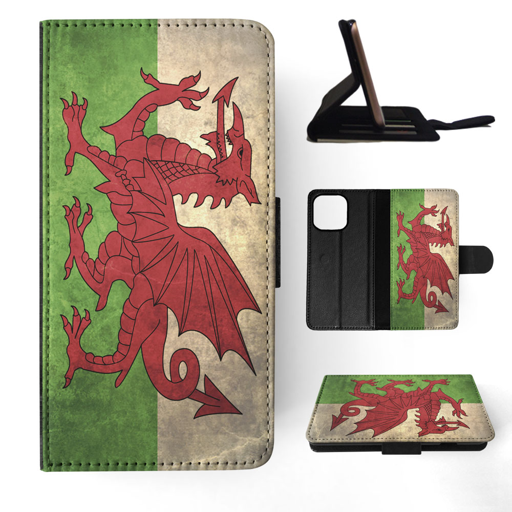 FLIP CASE FOR APPLE IPHONE|WALES COUNTRY FLAG - Foto 46 di 193