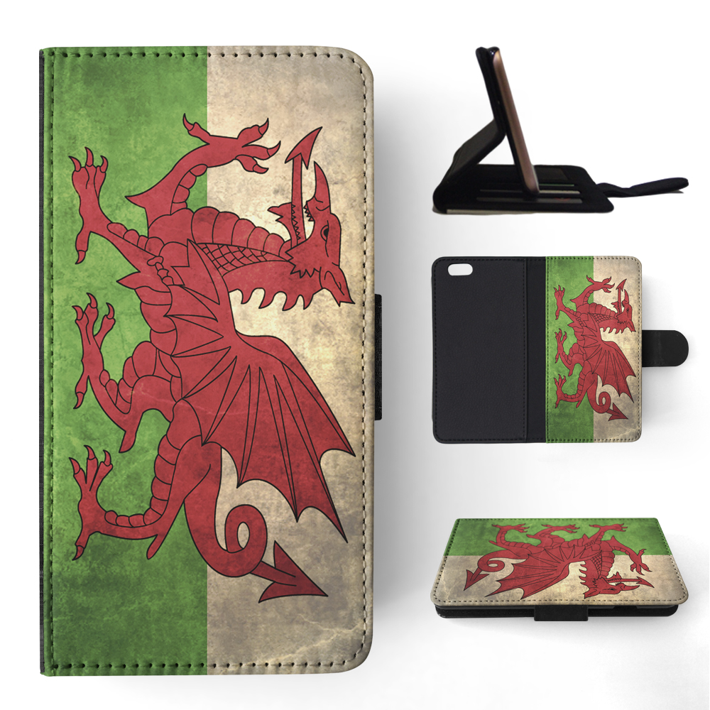 FLIP CASE FOR APPLE IPHONE|WALES COUNTRY FLAG - Foto 159 di 193