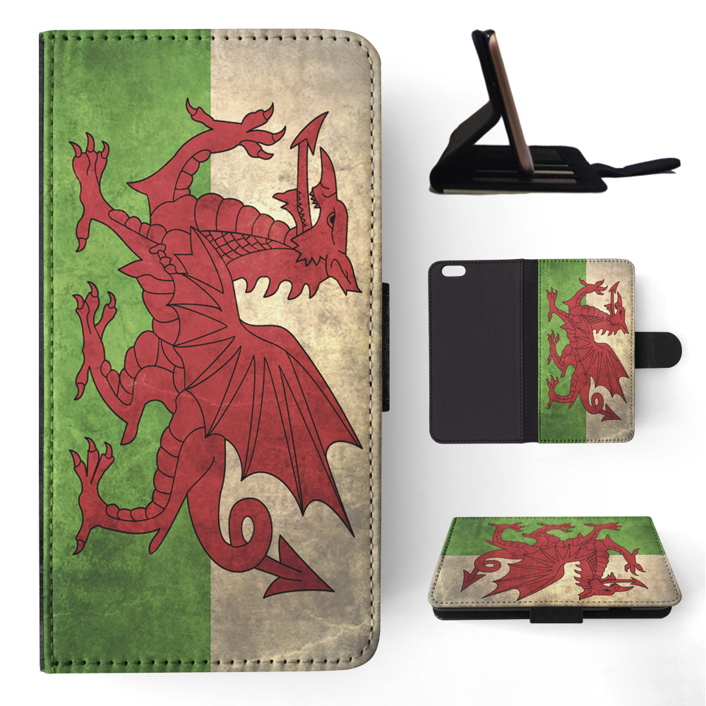 FLIP CASE FOR APPLE IPHONE|WALES COUNTRY FLAG - Foto 149 di 193