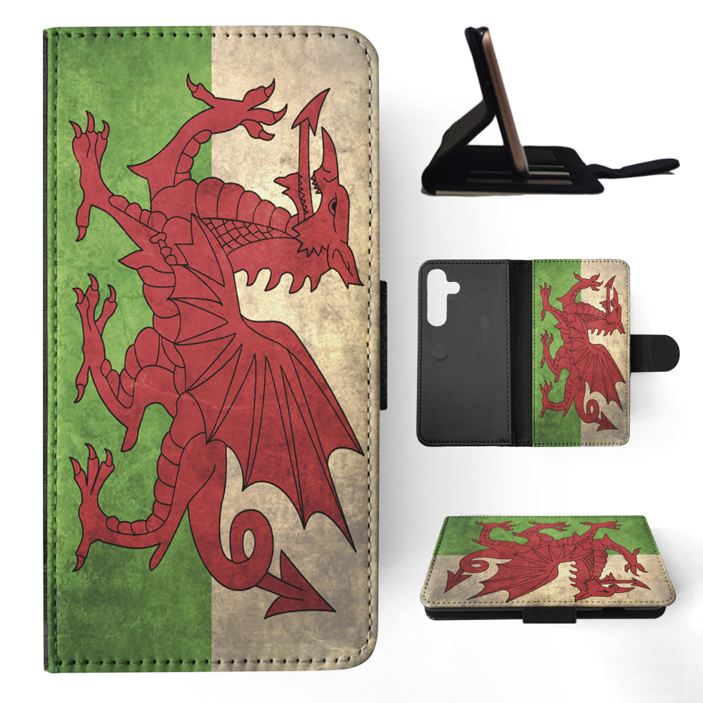 FLIP CASE FOR SAMSUNG GALAXY|WALES COUNTRY FLAG - Picture 16 of 120