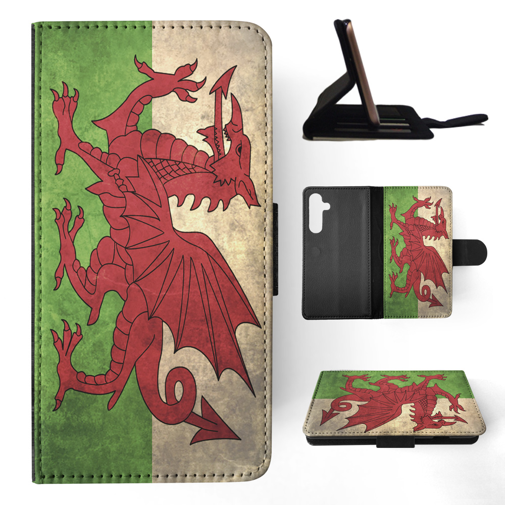 FLIP CASE FOR SAMSUNG GALAXY|WALES COUNTRY FLAG - Picture 11 of 120