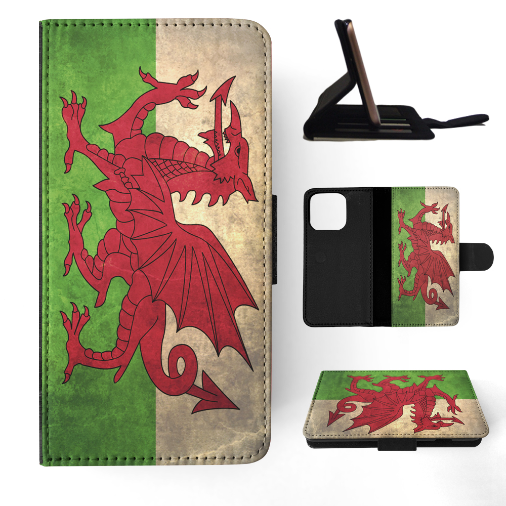 FLIP CASE FOR APPLE IPHONE|WALES COUNTRY FLAG - Foto 11 di 193