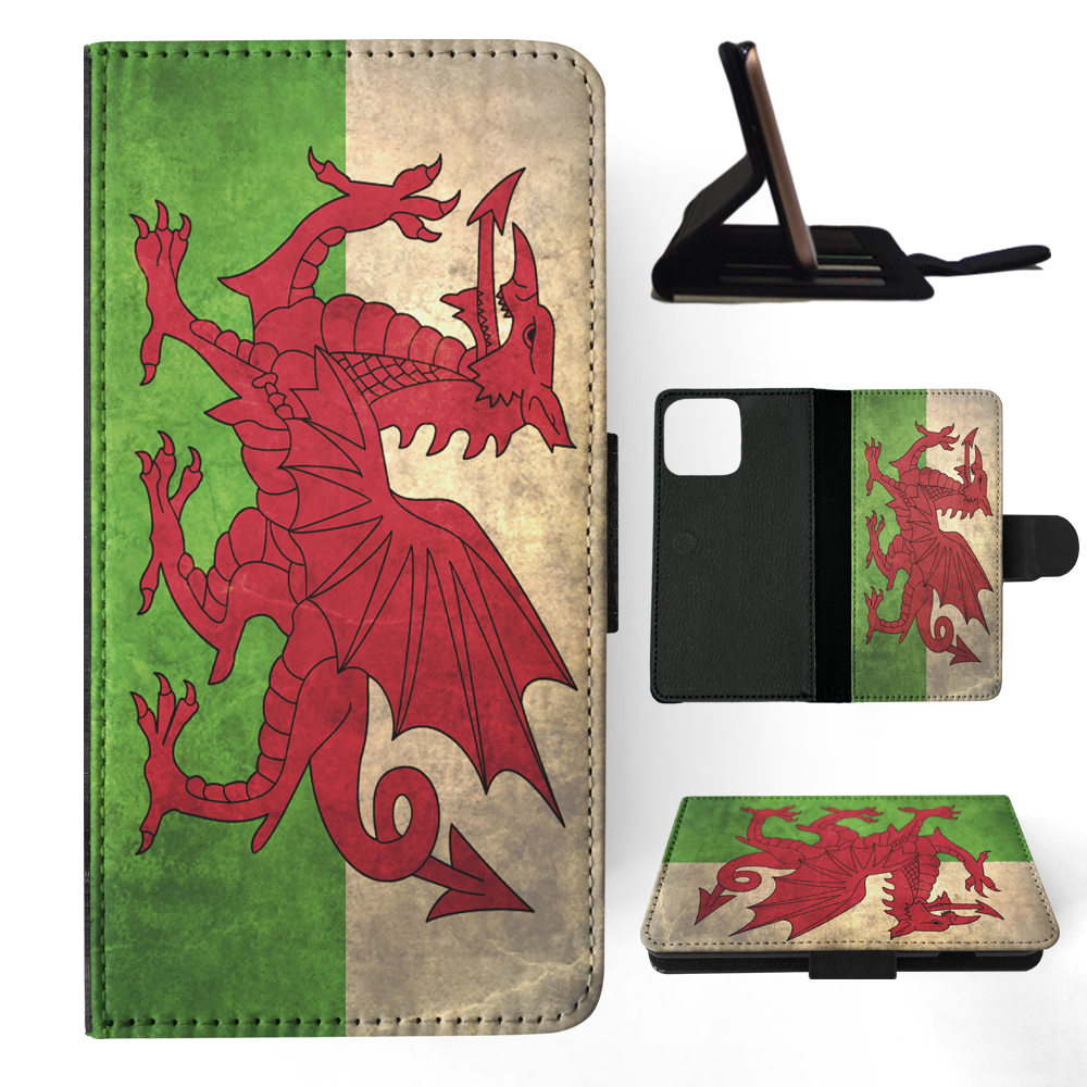 FLIP CASE FOR APPLE IPHONE|WALES COUNTRY FLAG - Foto 6 di 193
