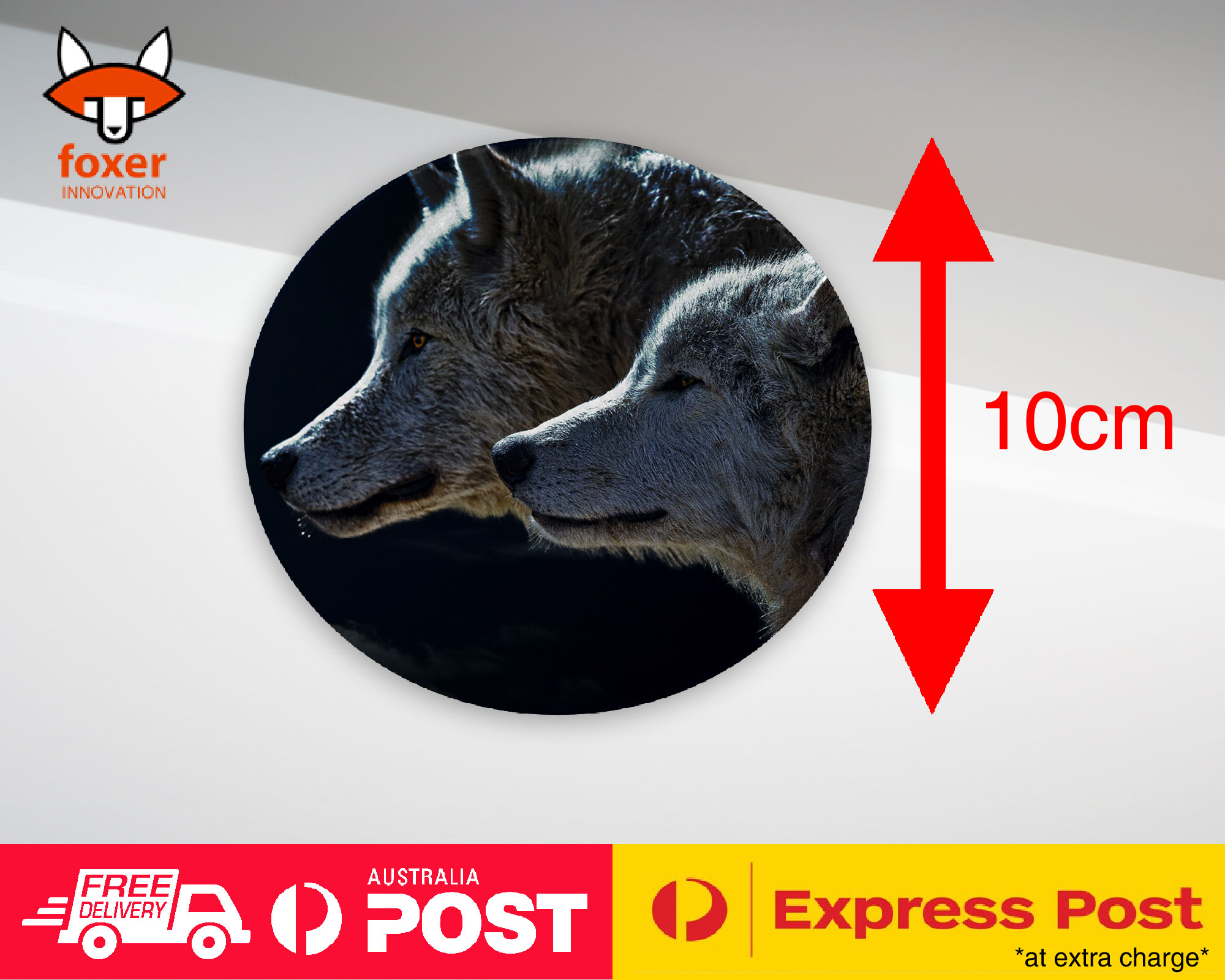 COASTER COFFEE DRINKING MAT|WOLVES BY THE FULL MOON