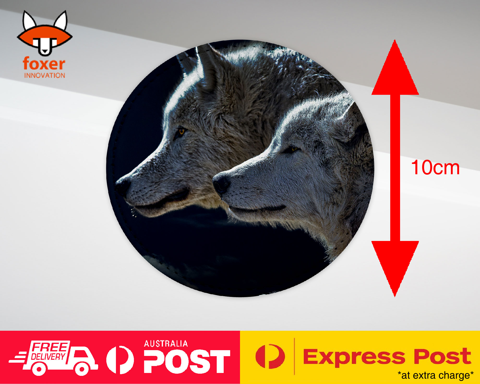 COASTER COFFEE DRINKING MAT|WOLVES BY THE FULL MOON