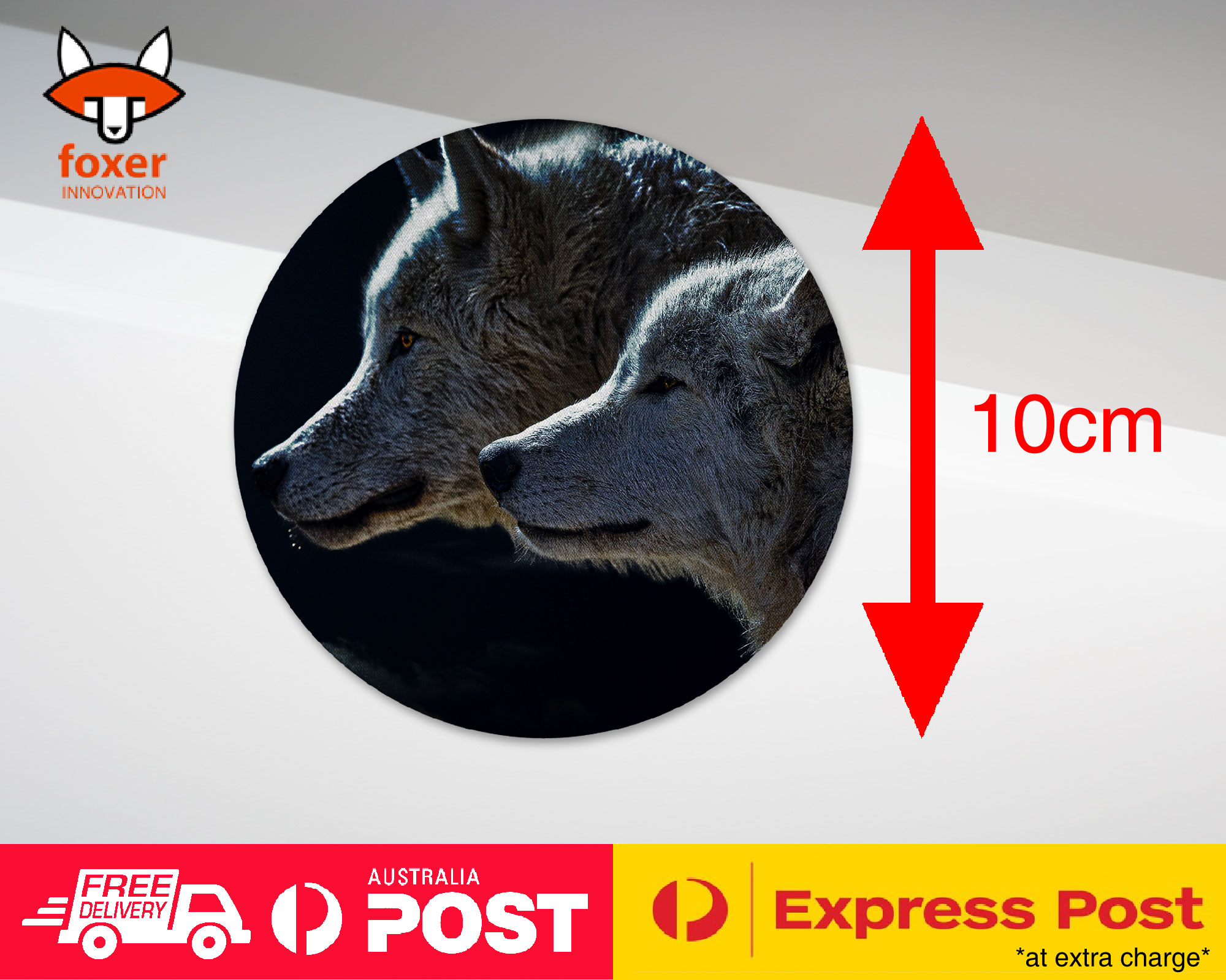 COASTER COFFEE DRINKING MAT|WOLVES BY THE FULL MOON