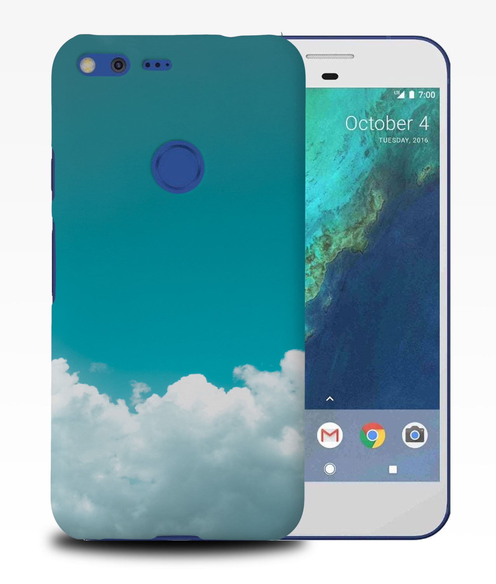 CASE COVER FOR GOOGLE PIXEL|AQUA CLOUDY SKIES - 第 10/11 張圖片