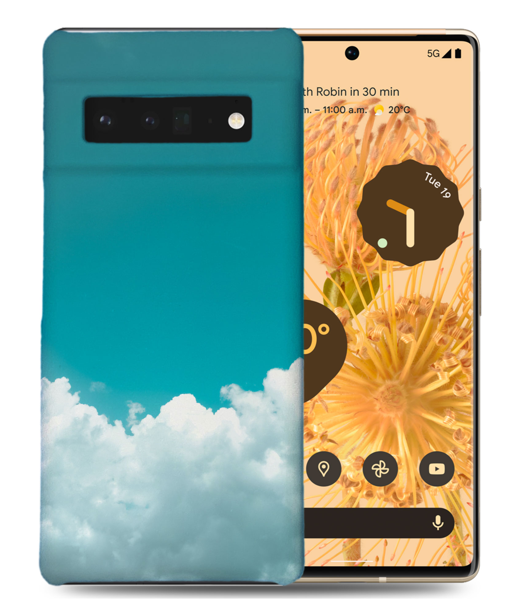 CASE COVER FOR GOOGLE PIXEL|AQUA CLOUDY SKIES - 第 2/11 張圖片