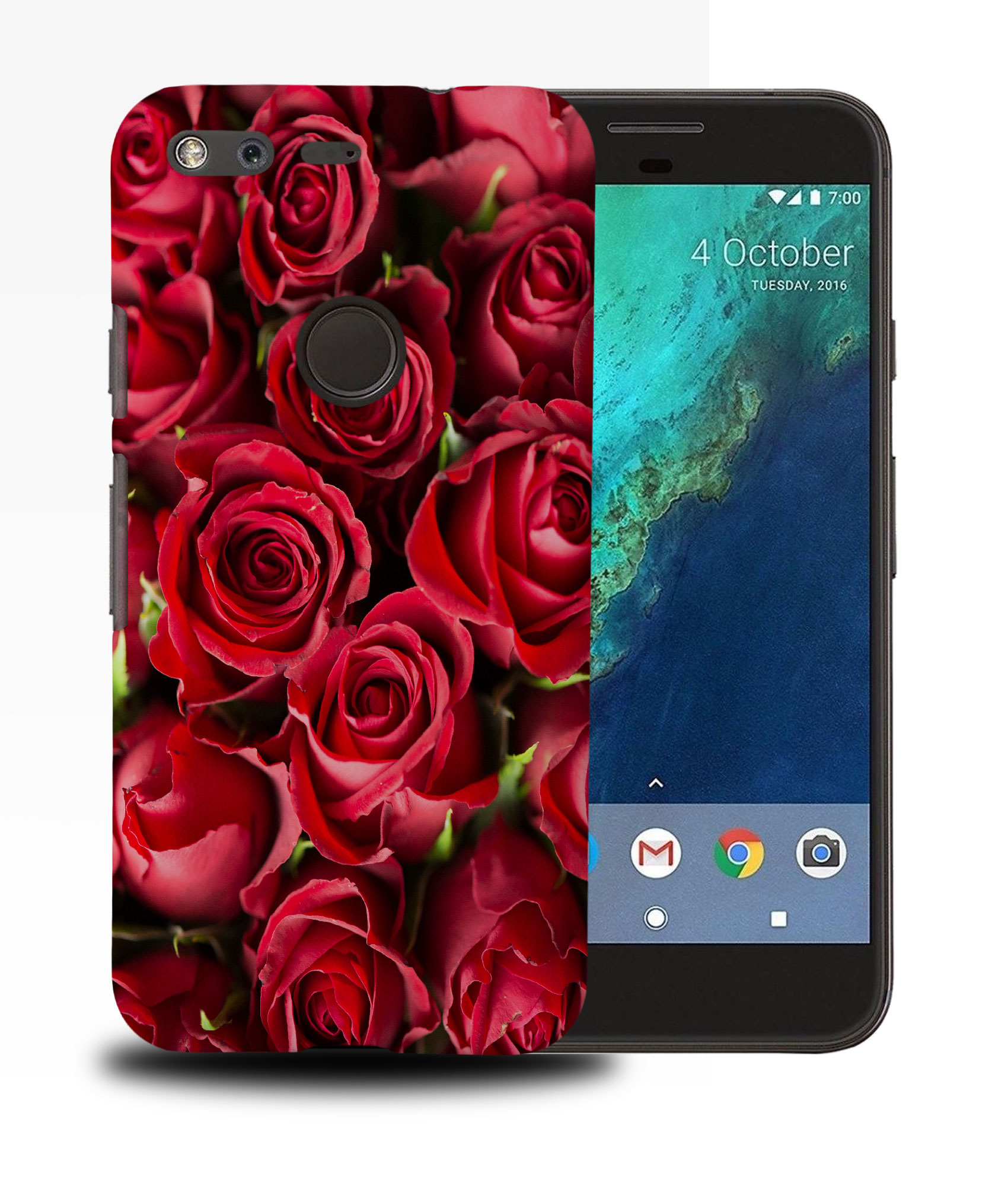 FUNDA FUNDA PARA GOOGLE PIXEL|PAPEL PINTADO ROSA ROJO #1 - Imagen 11 de 11