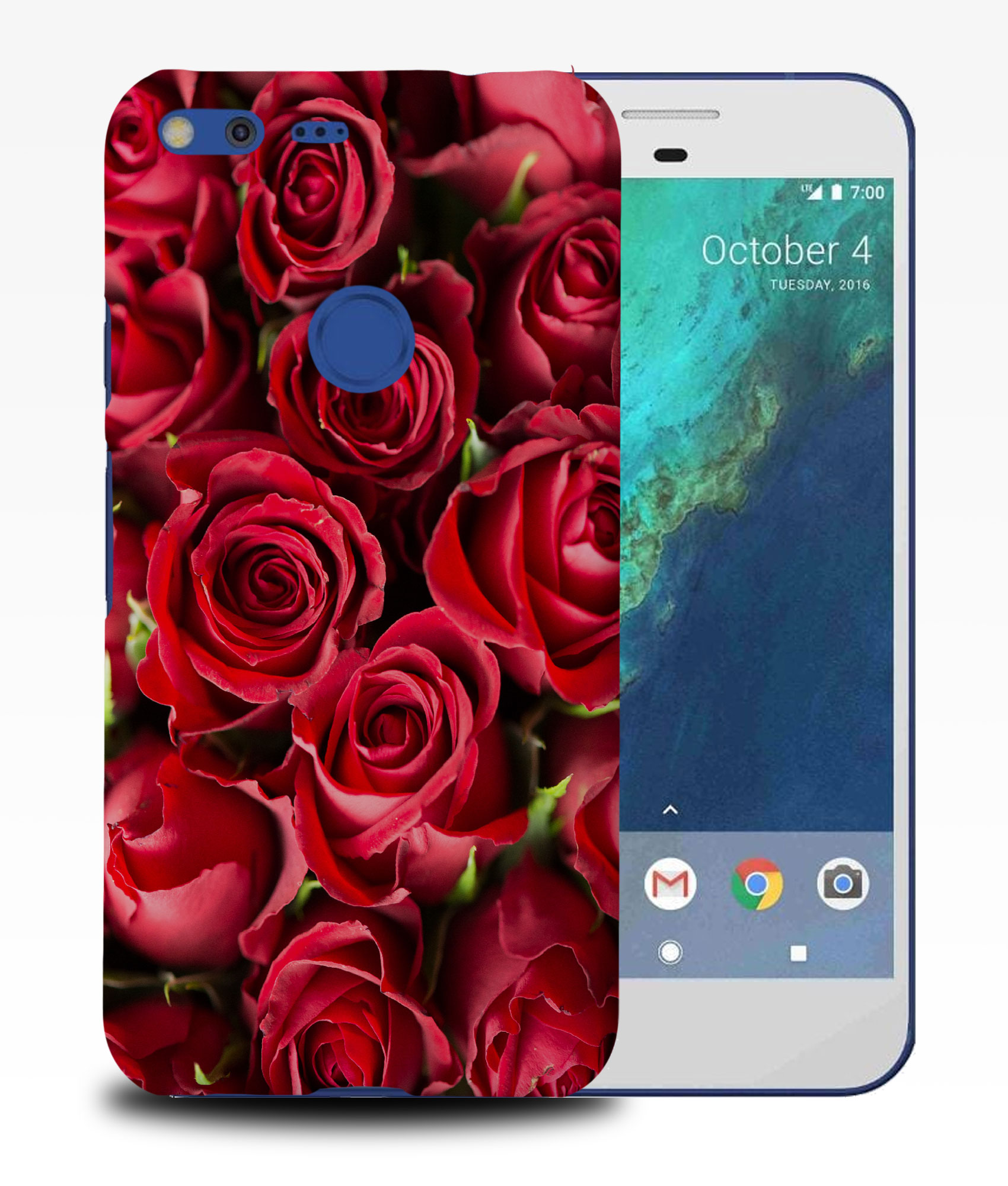 FUNDA FUNDA PARA GOOGLE PIXEL|PAPEL PINTADO ROSA ROJO #1 - Imagen 10 de 11
