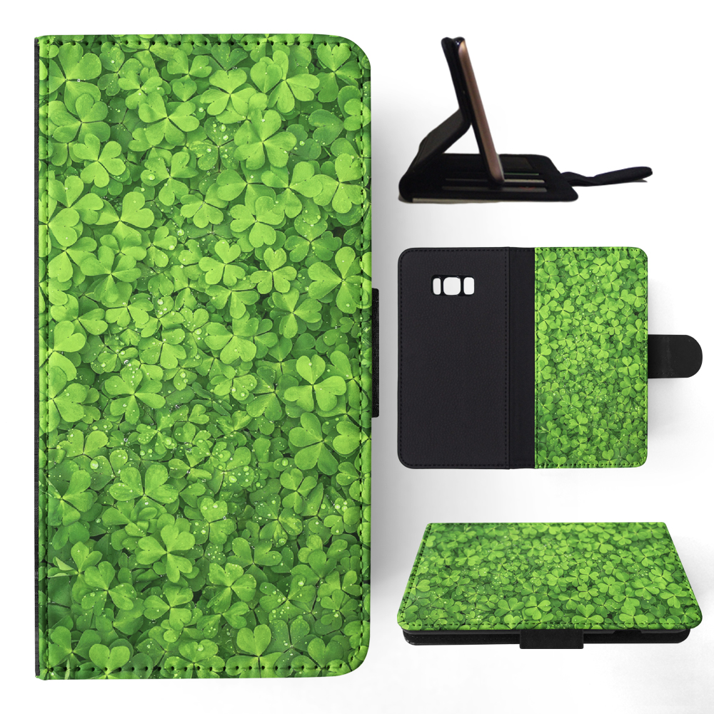FLIP CASE FOR SAMSUNG GALAXY|LUCKY IRISH FOUR LEAF CLOVER - Picture 101 of 120