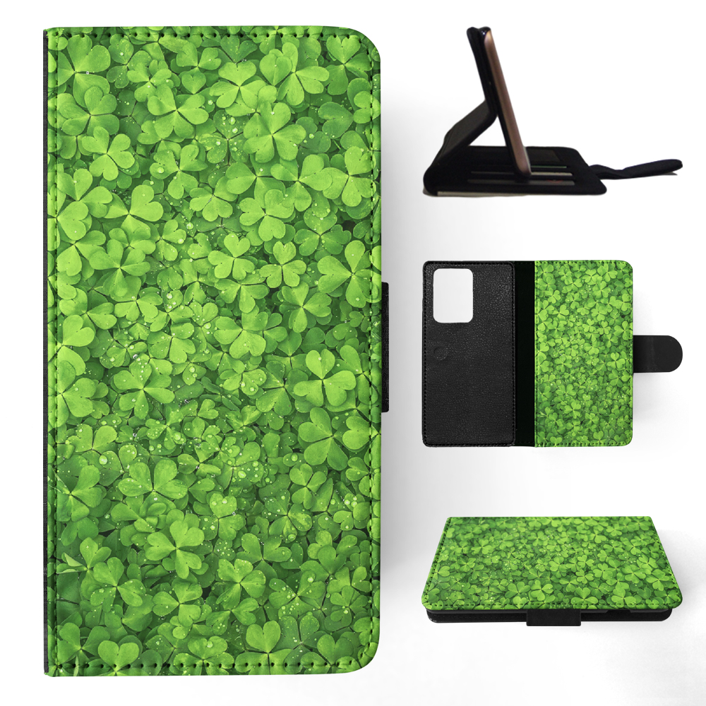 FLIP CASE FOR SAMSUNG GALAXY|LUCKY IRISH FOUR LEAF CLOVER - Picture 66 of 120