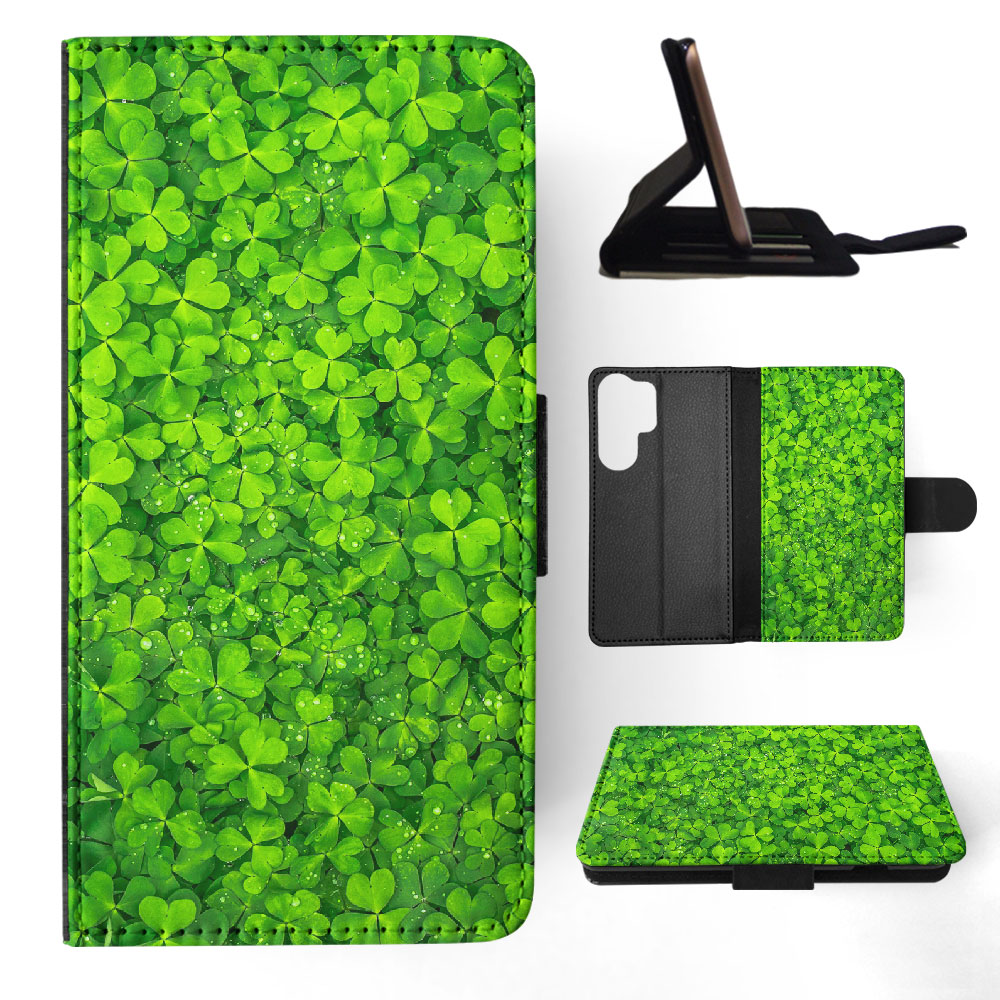 FLIP CASE FOR SAMSUNG GALAXY|LUCKY IRISH FOUR LEAF CLOVER - Picture 21 of 120