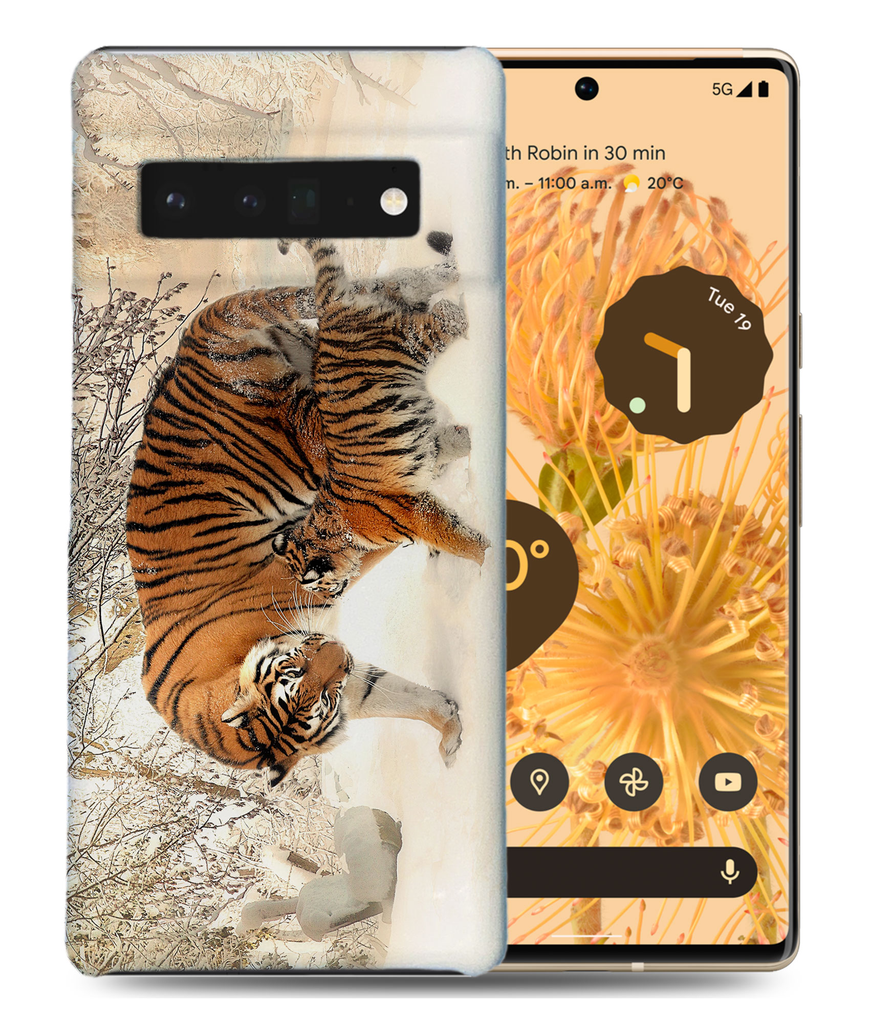 FUNDA FUNDA PARA GOOGLE PIXEL|ANIMAL TIGRE AFRICANO CON CACHORRO - Imagen 2 de 11