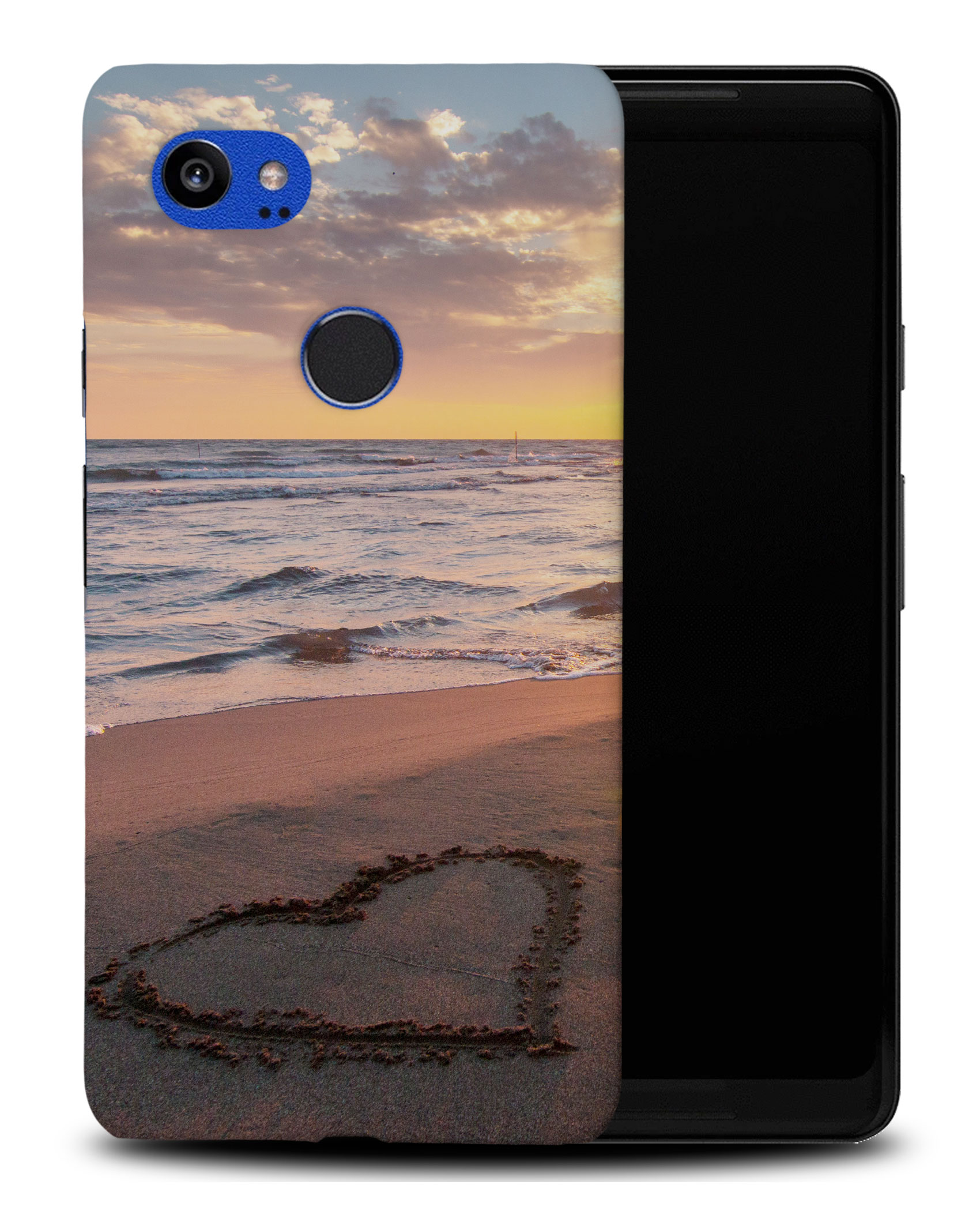CASE COVER FOR GOOGLE PIXEL|LOVE HEART BEACH SAND BY SEA #1 - Picture 8 of 11