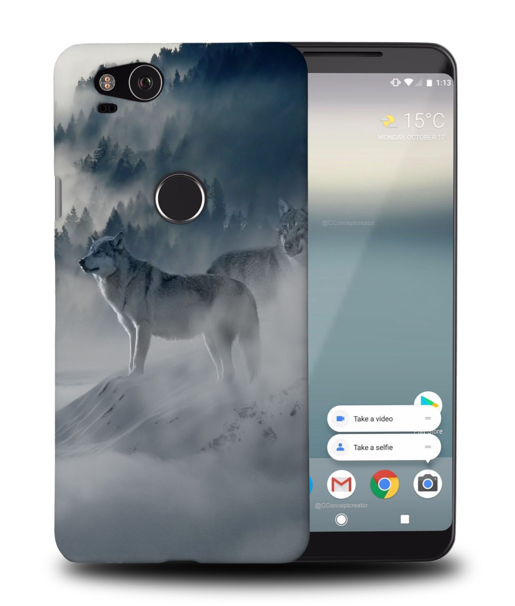 FUNDA FUNDA PARA GOOGLE PIXEL|PAQUETE DE LOBOS EN NIEVE - Imagen 9 de 11