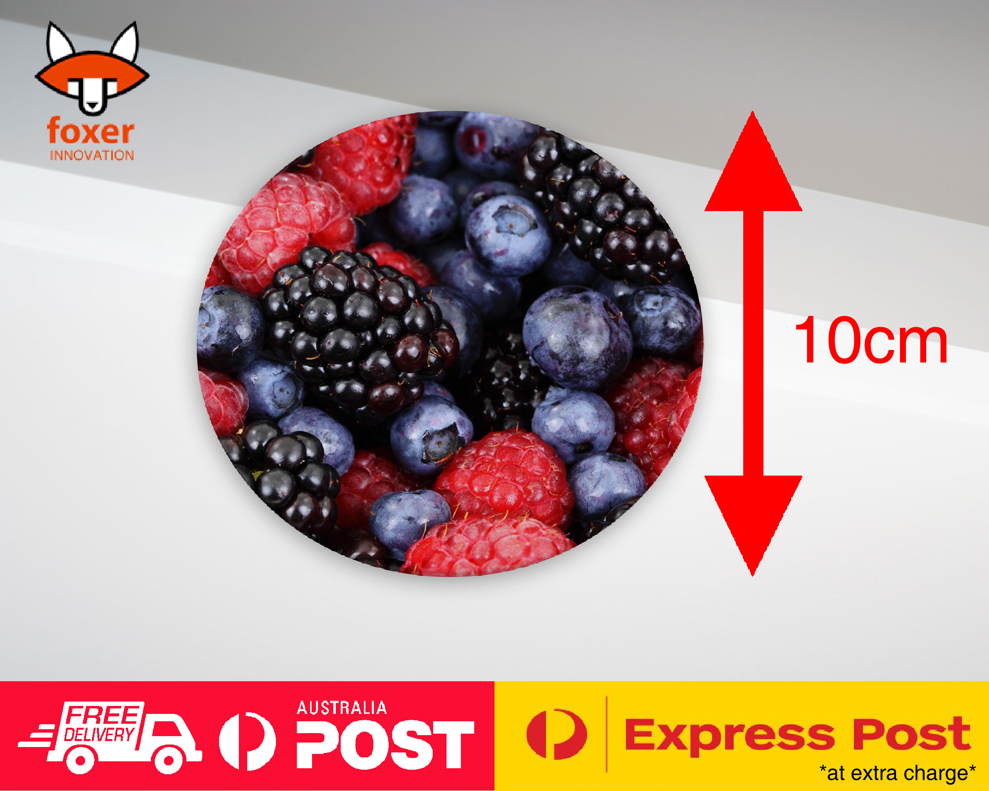 COASTER COFFEE DRINKING MAT|RASPBERRY BLACKBERRYBLUEBERRY