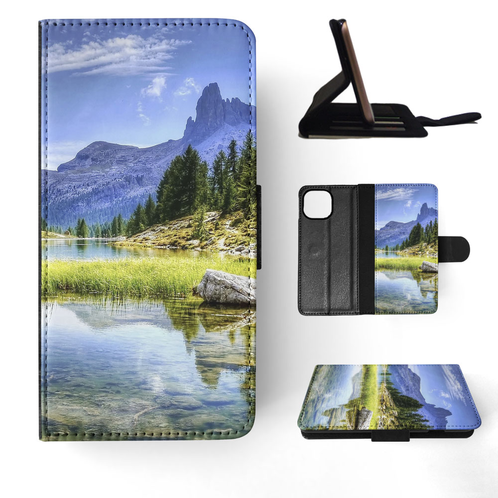 FLIP CASE FOR APPLE IPHONE|MOUNTAIN VIEW BESIDES LAKE - Picture 61 of 193
