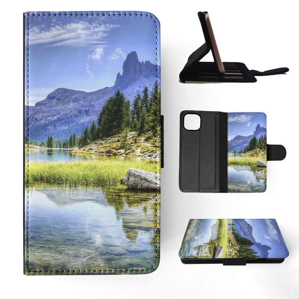 FLIP CASE FOR APPLE IPHONE|MOUNTAIN VIEW BESIDES LAKE - Picture 56 of 193