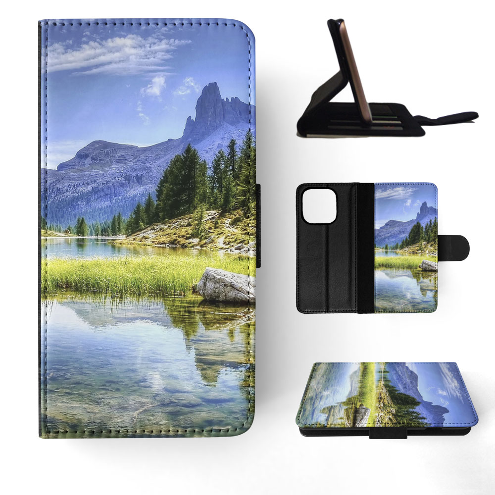FLIP CASE FOR APPLE IPHONE|MOUNTAIN VIEW BESIDES LAKE - Picture 51 of 193