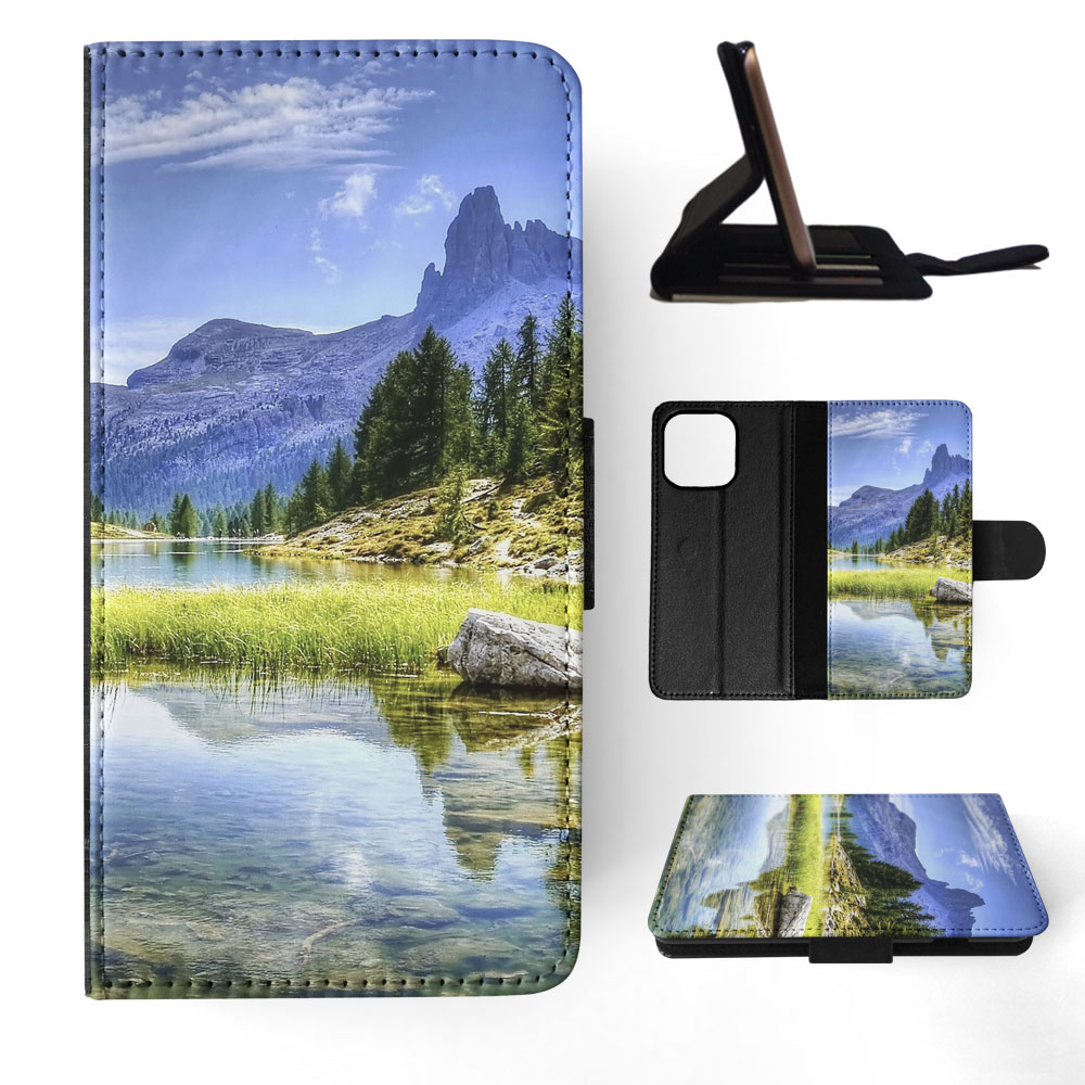 FLIP CASE FOR APPLE IPHONE|MOUNTAIN VIEW BESIDES LAKE - Picture 46 of 193