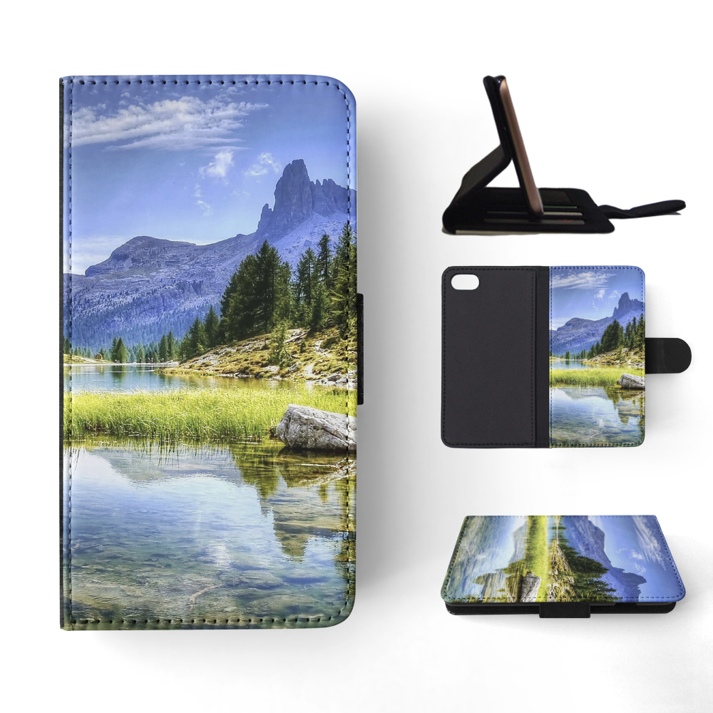 FLIP CASE FOR APPLE IPHONE|MOUNTAIN VIEW BESIDES LAKE - Picture 134 of 193