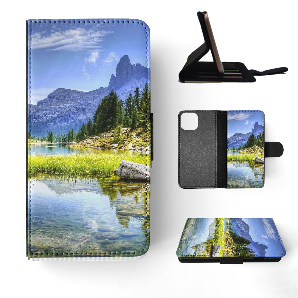 FLIP CASE FOR APPLE IPHONE|MOUNTAIN VIEW BESIDES LAKE - Picture 41 of 193