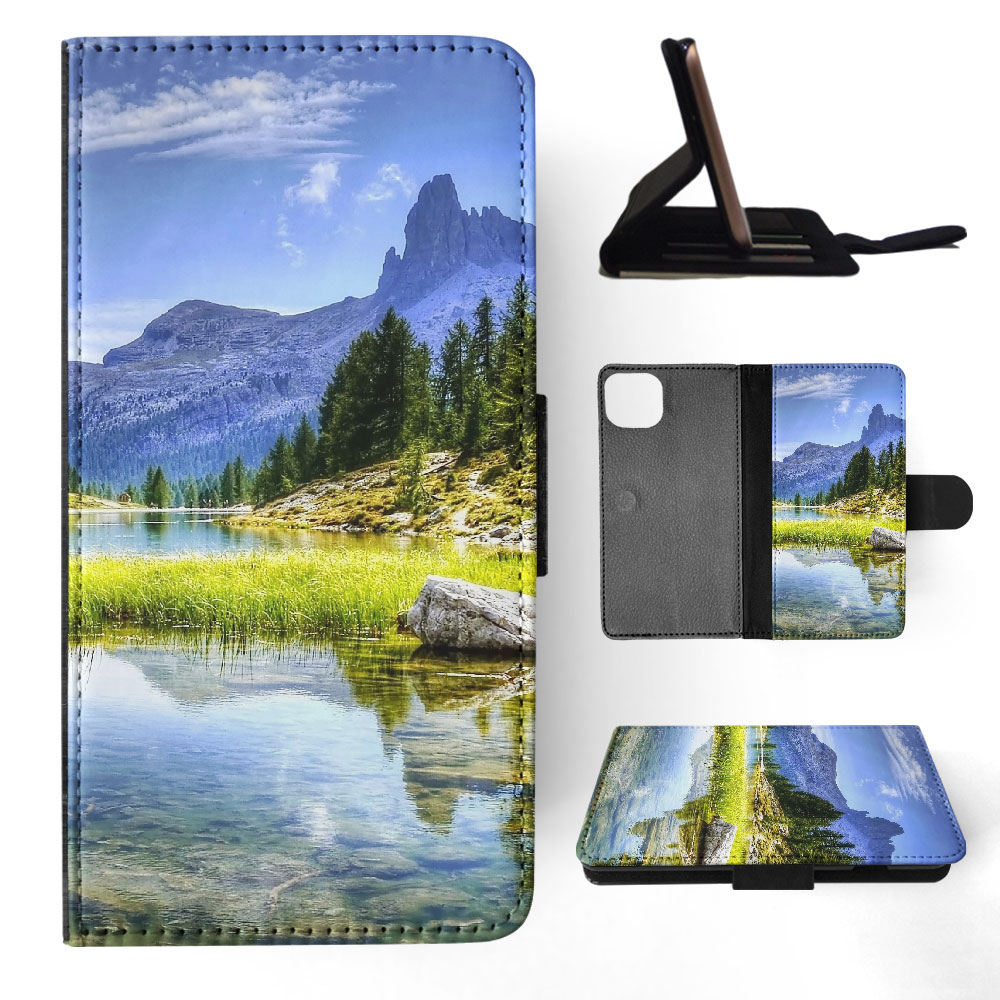 FLIP CASE FOR APPLE IPHONE|MOUNTAIN VIEW BESIDES LAKE - Picture 36 of 193