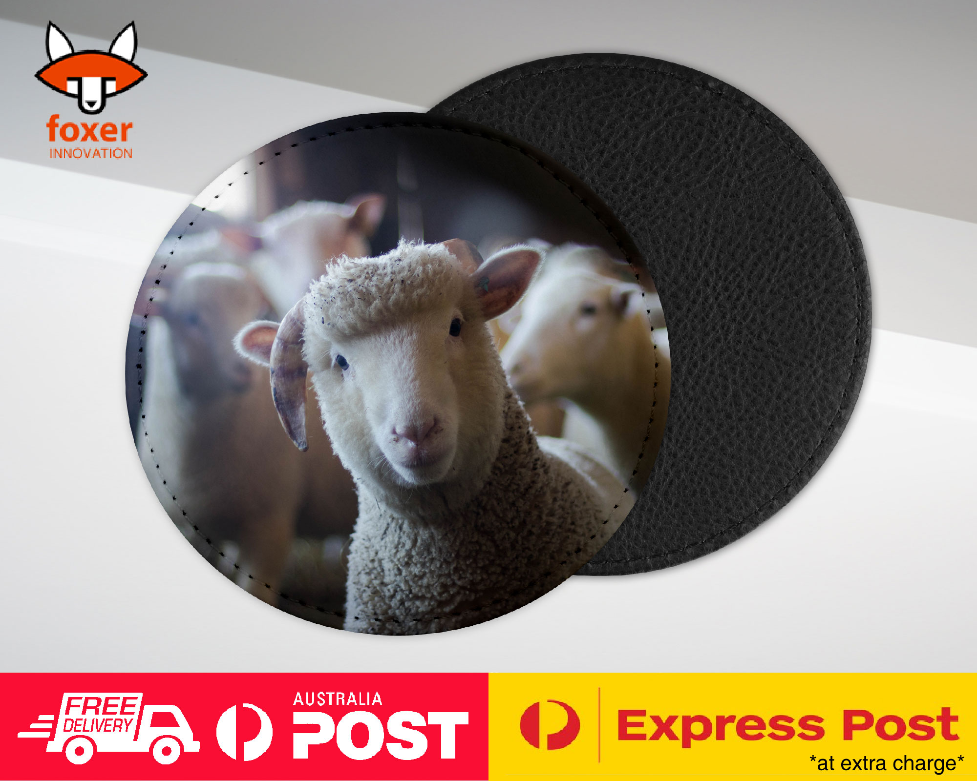 COASTER COFFEE DRINKING MAT|CUTE ADORABLE FARM LAMB SHEEP