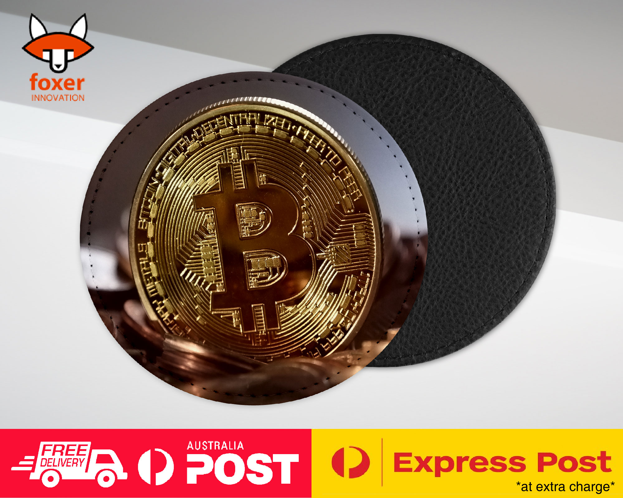 COASTER COFFEE DRINKING MAT|BITCOIN CRYPTOCURRENCY BTC COIN